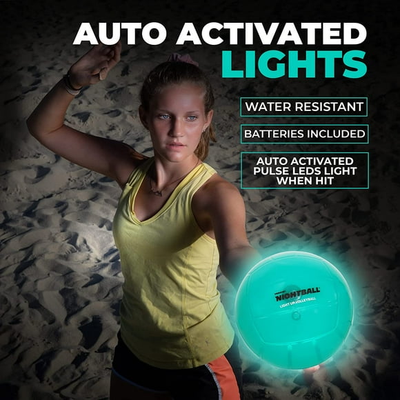 Glow in the Dark LED Volleyball - Official Size Outdoor Indoor Teen Gift