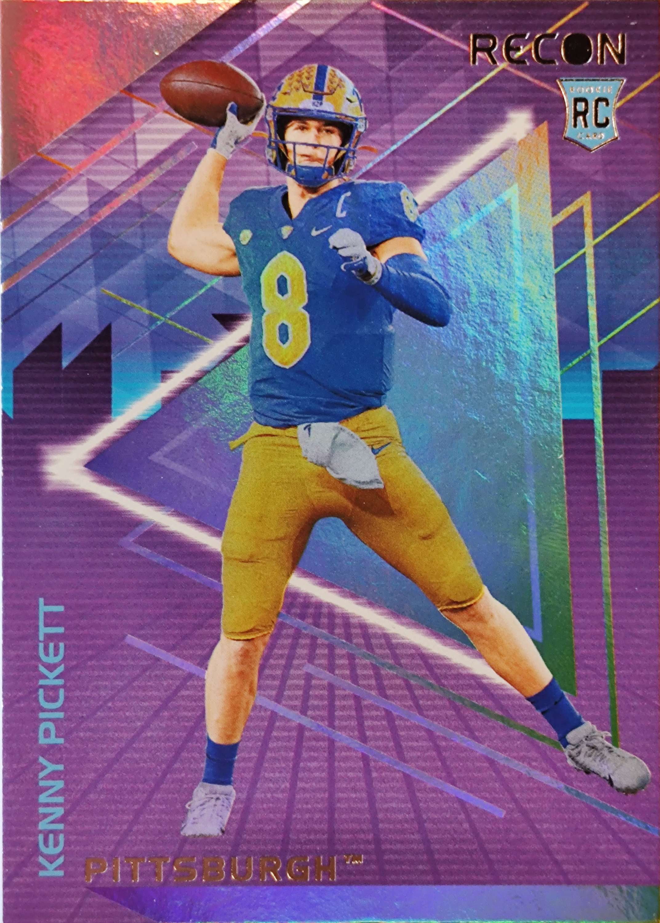 NFL 2022 Panini Chronicles Recon Draft Picks Kenny Pickett Trading Card