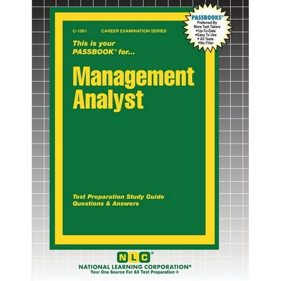 Career Examination Management Analyst, Book 1061, (Paperback)