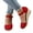 Red, variant on Womens Platform Wedge Sandals Summer Espadrille Heel Closed Toe Walking Shoes Size 6-10
