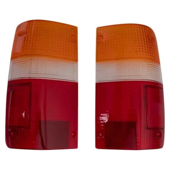 TRQ Tail Light Lens Set TO2808101 TO2809101 Fits 1989-1995 Toyota Pickup