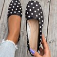 thumbnail image 2 of Wensltd Women's Shoes Comfy Square Toe Slip On Flat Shoes Spring Summer Daily Walking Soft Ballet Flats Black, 2 of 9