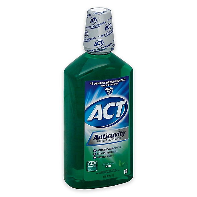 Act Anticavity Fluoride Alcohol-free Mouthwash In Mint - Walmartcom