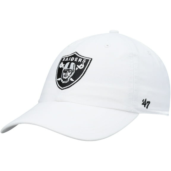 Men's '47 White Las Vegas Raiders Clean Up Adjustable Hat