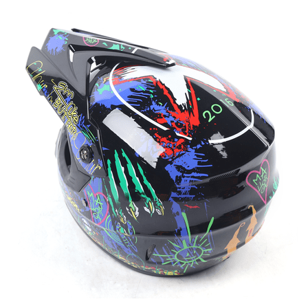 Motorcycle Dirt Bike Helmet with Gloves, Off Road Helmet Set for Unisex, 22.44-22.83in Head Circumference