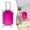 A_D, variant on Mini Suitcase Party Favor Box - Colorful Mini Plastic Suitcases for Party Favors with Lid, Retractable Handle & Rolling Wheels for Travel Theme Decorations, Clear Purple