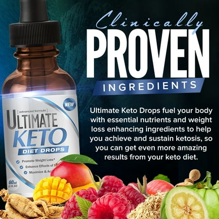 Ultimate Keto Diet Drops Bundle with BHB Capsules - for Weight Loss (2 Items)