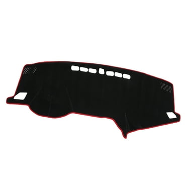 Dashboard Cover for Hyundai Sonata 2015-2019 Non-slip Polyester Black Red Dash Cover Mat Protector Cover