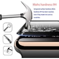 thumbnail image 3 of Screen Protector 42Mm For Apple Watch Series 3/2/1 [2 Pack] [Tempered Glass] Full Coverage Protective Foil 9H 2.5D (Black 42Mm), 3 of 7
