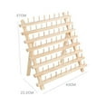 thumbnail image 3 of Sewing Thread Rack Portable Solid Sturdy Durable Wooden Thread Holder Sewing 80 Spool, 3 of 8