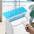 thumbnail image 4 of COZONY 14,000 BTU Portable Air Conditioner & Dehumidifier, 3-in-1 Portable AC W/ Remote Control, Digital Display, 24 Hours Timer, Cools up to 550-750 Sq. Ft，Installation Kits for Office, Home, White, 4 of 5
