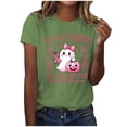 thumbnail image 2 of Haivin Womens Breast Cancer Awareness T-shirt, Fashion Round Neck Short Sleeve Top with Inspirational Print, Comfortable Soft Tee for Casual Wear and Daily Outfits, 2 of 3
