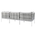 thumbnail image 4 of Modway Harmony Sunbrella® Basket Weave Outdoor Patio Aluminum Sofa in Taupe Gray, 4 of 8