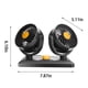 thumbnail image 3 of Ventilador de coche, pequeño ventilador giratorio de doble cabezal, suministros para camiones de 5 V/12 V/24 V, gran refrigeración eólica, ventilador de escritorio silencioso., 3 of 9
