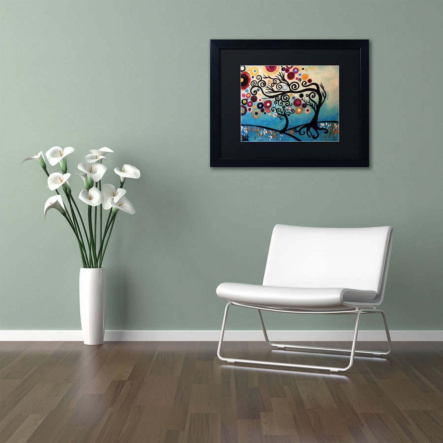 Trademark Fine Art "11" Canvas Art by Natasha Wescoat, Black Matte, Black Frame