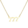 thumbnail image 2 of WREESH Collier Classique Mode Couple avec Numéro d'Or, Accessoires, Pendentif Clavicule, 2 of 2