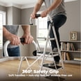 thumbnail image 5 of Alvantor Step Ladder,Ultra-Thin Folding Step Stools 330 lbs Capacity, 2-Inch Thin for Storage, Anti-Slip Pedals & Handrails, Sturdy Steel for Home, 5 of 7