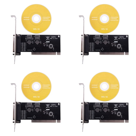 4X Adaptador De Tarjeta De ExpansiÓN Pci 25Pin Paralela Lpt Pci A Paralelo Db25 Impresora Tarjeta Controladora De Puerto