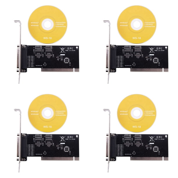 4X Adaptador De Tarjeta De ExpansiÓN Pci 25Pin Paralela Lpt Pci A Paralelo Db25 Impresora Tarjeta Controladora De Puerto
