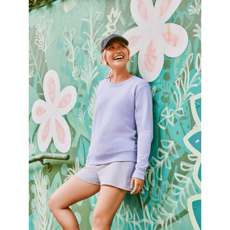 Hanes EcoSmart Women's Fleece, V-Notch, Light Steel, L Hanes EcoSmart Women's Fleece, V-Notch, Light Steel, L