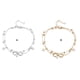 thumbnail image 3 of Qarigey Infinito símbolo brillante simulación perla pie descalzo tobillera pie cadena mujer joyería accesorios de moda Ropa, zapatos y accesorios Miscelánea No.02 Qarigey PS5870-02, 3 of 6