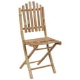 thumbnail image 3 of vidaXL Folding Garden Chairs 2 pcs with Cushions Bamboo, 3 of 5