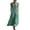 Green, variant on Women's V Neck Short Sleeve Maxi Dress, Casual Loose Asymmetric Button Tunic Dress with Pockets, Cotton Long Dress for Summer