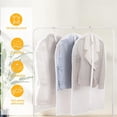 thumbnail image 4 of Protector de Ropa Colgante Transparente, Fundas de Ropa Cubre Polvo, Fundas Ropa Anti-Polvo y Transpirable, Bolsa de Ropa Colgante con Cremallera para Abrigos, Trajes, Vestidos, 4 of 4