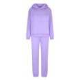 thumbnail image 3 of Usmixi Holiday Sweatsuits Set for Women 2 Pieces Hoodies Top Sets Women Winter Warm Fleece Hooded Sweatshirt and Jogger Sweatpant Matching Lounge Set Tracksuits Set with Pocket, 3 of 5