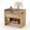 Walnut 1PC, variant on Gaderth Rattan Nightstand, End Table, Side Tables, Bedside Table, Boho Night Stand with Type-C Charging Station Suitable for Bedroom, Office, Living Room