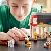 LEGO Minecraft The Red Barn Farm House Toy 21187 with Villager and Zombie Figure Plus Goat, Cow & Horse Animal Figures for Kids