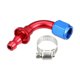 thumbnail image 1 of Auto 4AN 90 Grados Hembra Giratorio Manguera Conexión Extremo Adaptador Rojo Azul AN4, 1 of 8