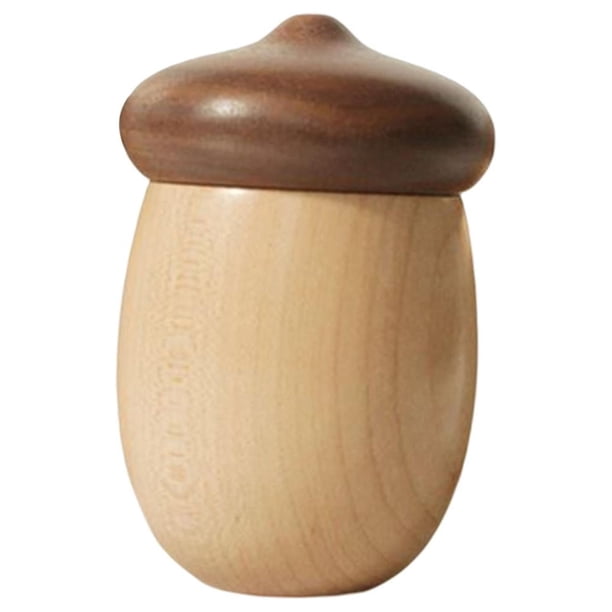 Dispensador de Palillos de Dientes, Contenedor Dispensador de Palillos de Dientes de Hongo Lindo de Madera para Restaurante de Cocina en Casa