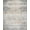 Tan Gray Cream, Pattern 17, variant on Design&I 8'x10' Washable Area Rug Extra Large Skid-Resistant Low Profile Beige Vintage Grey Scroll Border Distressed Taupe Textured That for Living Room, Family