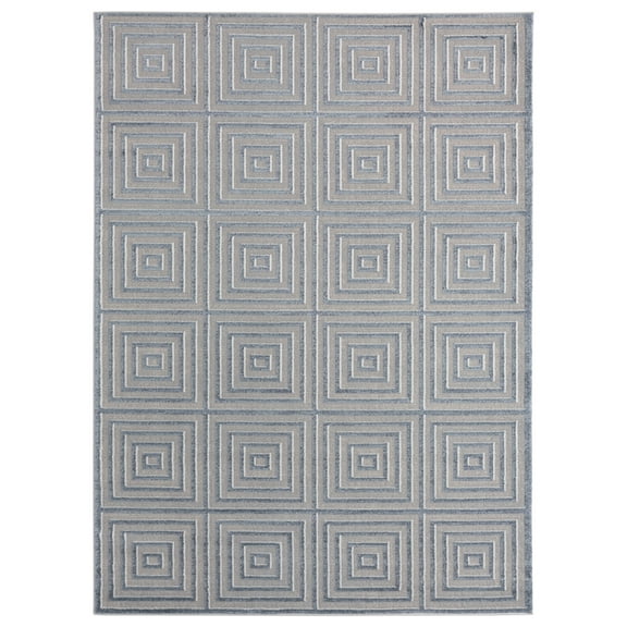 United Weavers Cascades Area Rug 2601 10867 Tehama Blue/Grey 7' 10" x 10' 6" Rectangle