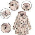 thumbnail image 4 of Manteaux Trench Épais pour Filles, Mode Printemps Automne, Coupe-Vent, Imprimé, à Capuche, 2-12 Ans, 4 of 8