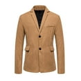 thumbnail image 3 of Hueook Blazers for Men Big Tall Clearance Men's Two Piece Suit Long Sleeve Business Wedding Party Jacket Vest Pants Coats for Men, 3 of 7