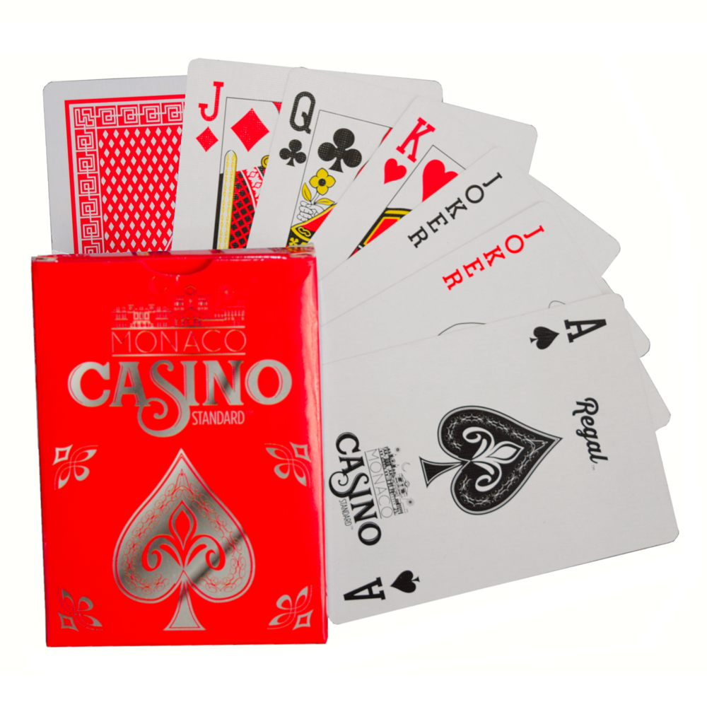 Regal Games Casino Standard Poker Size Playing Cards (Red) Walmart