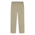 thumbnail image 2 of FAHXNVB Men's School Uniform Cargo Pants Solid Color Flat Front Straight Leg Trousers Soft Cotton Casual Pants for School 3-14 Years, 2 of 6