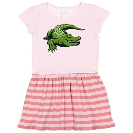 

Inktastic Green Gator Gift Toddler Girl Dress