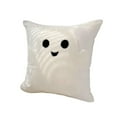 thumbnail image 3 of Xuniizn Halloween Pillows Covers 18x18", White Halloween Pillowcase, Embroidered Ghost Home Decor Pillow Covers for Linen Sofa Bed Throw Cushion Pillows Halloween Decorations, 3 of 7