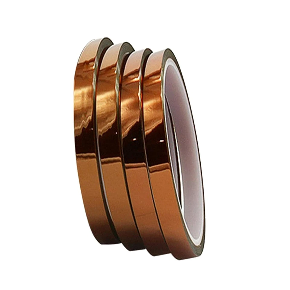 BUTTERFLY- A-Sub 4Roll X 10Mm X 108Ft Kapton Polyimide High Temperature Heat Resistant Tape