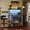 Grey, variant on Wine Rack with LED Light, Bar Table Cabinet with Glass Holder, Freestanding Coffee Bar Storage Shelves, 6-Tier Liquor Cabinet for Kitchen, Dining Room, Living Room,Grey 43.3"
