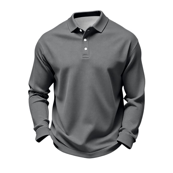 Mens Polo Shirts Long Sleeve Casual Golf Shirts Performance Polo Shirts for Men