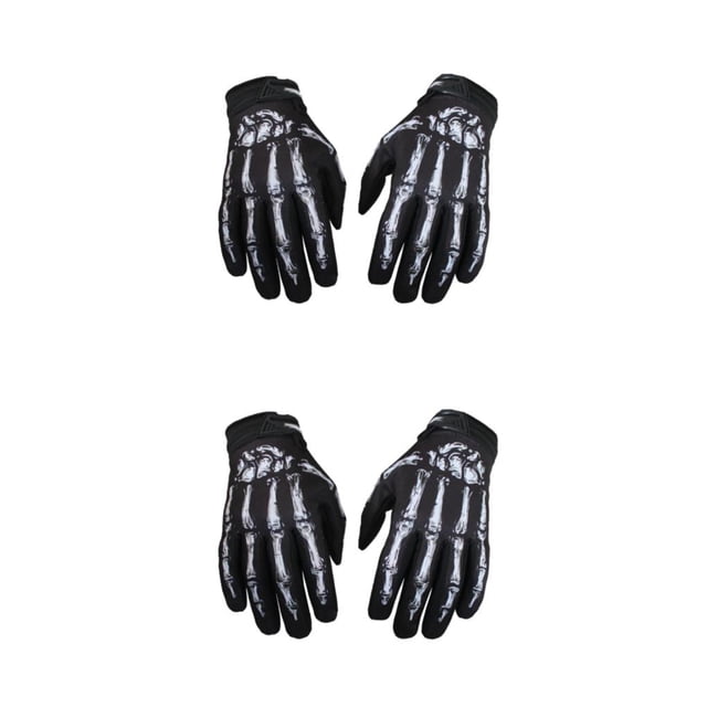 Baohd Lightweight And Shockproof Skeleton Riding Gloves For Autumn Winter Breathable And Comfortable Nylon Multifunctional white S 2Set