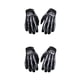 thumbnail image 3 of Guantes de ciclismo de motocicleta Sonducket nailon otoño invierno transpirables cómodos impermeables blanco XS (niño), 3 of 6