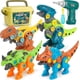 thumbnail image 1 of Desmonta los juguetes de dinosaurios con caja de almacenamiento blanco, 1 of 5