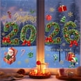 thumbnail image 5 of Christmas Wall Sticker Decorations - 2026 HAPPY N EW YEAR Merry Christmas Green Needle Bell Window Sticker Holiday Indoor And Outdoor Glass Door And Window Static Sticker, 5 of 6