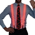 thumbnail image 1 of LINLIN LED Luminous Suspenders+LED Tie, Light Up LED Suspenders LED Light Up Bow Tie, 1 of 8