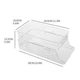 thumbnail image 2 of Kitchen Racks and Shelves for Storage Self-Signed Refrigerator Beverage Storage Box Double-Layer Foldable Rolling Beverage Beer Storage Box Kitchen Rack, 2 of 9